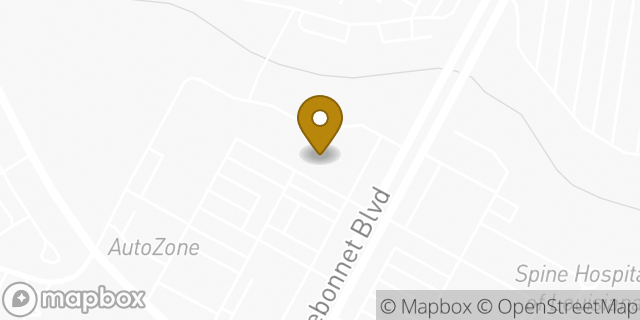 Map showing the location of FedEx ShipSite in Baton Rouge, LA 70810