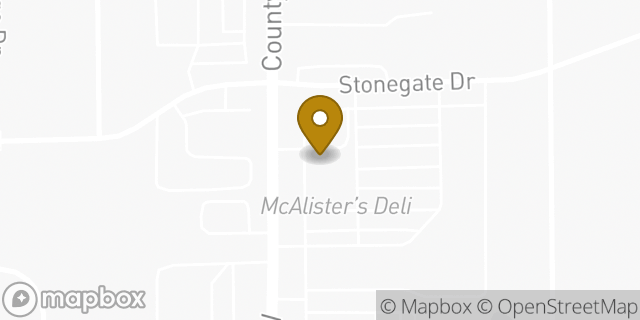 Map showing the location of Starbucks in Greenwood, IN 46142