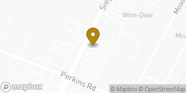 Map showing the location of Starbucks in Baton Rouge, LA 70810