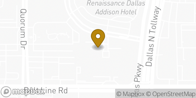 Map showing the location of Addison KinderCare in Addison, TX 75001