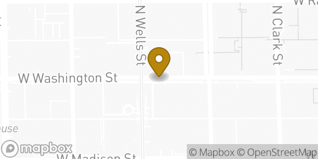 Map showing the location of Hertz in Chicago, IL 60602