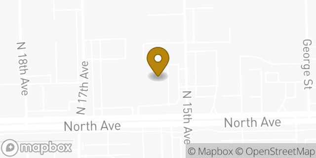 Map showing the location of Subway in Melrose Park, IL 60160