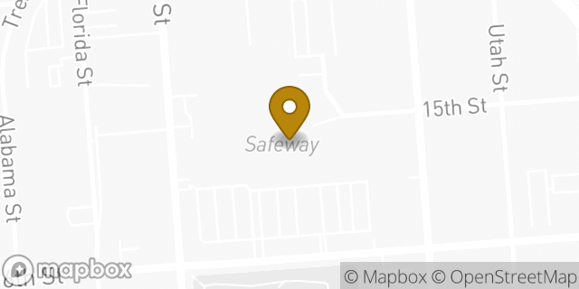 Map showing the location of Peet's Coffee in San Francisco, CA 94103