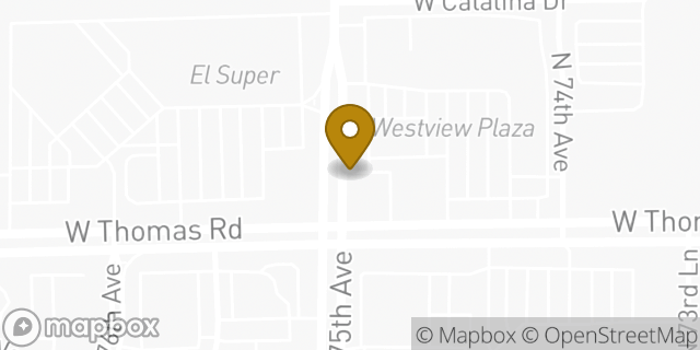 Map showing the location of Enterprise Rent-A-Car in Phoenix, AZ 85033