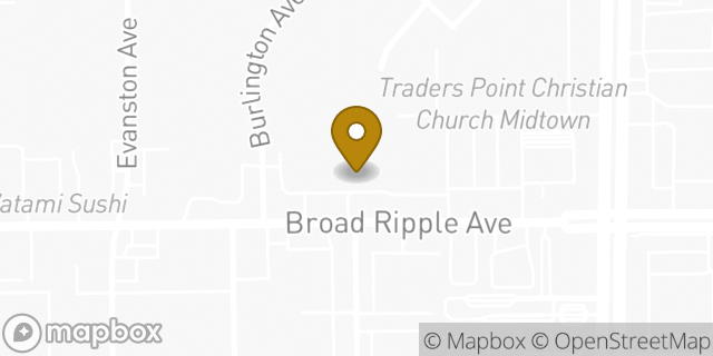 Map showing the location of Bank of America Walk-Up ATM | 62nd And Keystone in Indianapolis, IN 46220