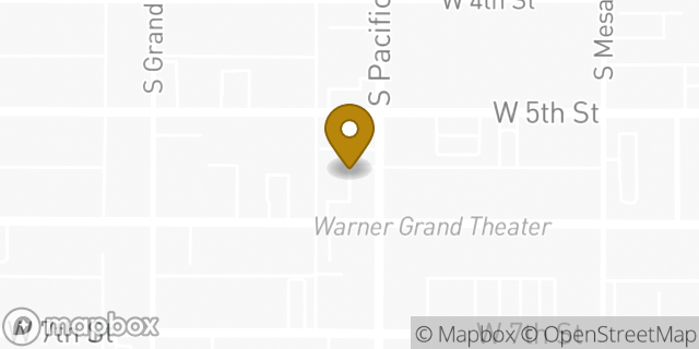 Map showing the location of AutoZone in San Pedro, CA 90731