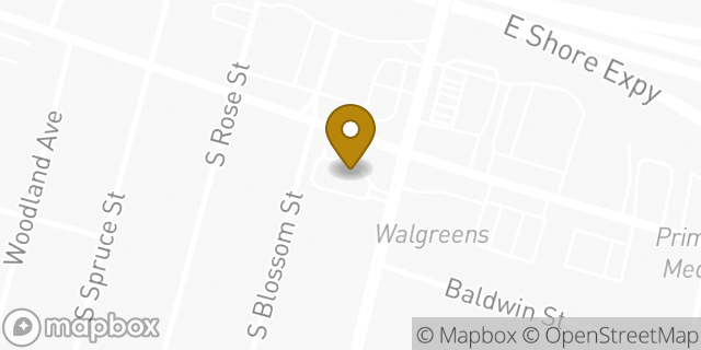 Map showing the location of Dunkin' in East Providence, RI 02914