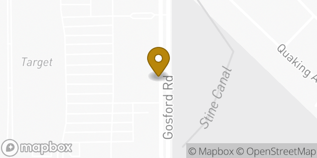 Map showing the location of Starbucks in Bakersfield, CA 93313