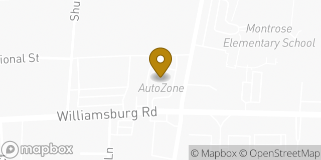 Map showing the location of AutoZone in Henrico, VA 23231