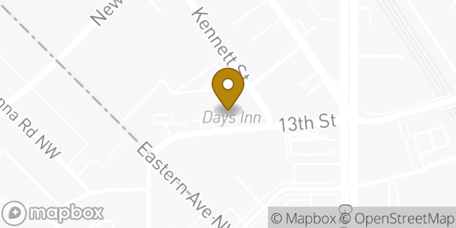 Map showing the location of Days Inn Silver Spring in Silver Spring, MD 20910