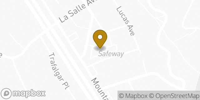 Map showing the location of Safeway in Oakland, CA 94611