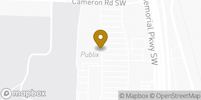 Map showing the location of Publix Super Market at Market at Hays Farm in Huntsville, AL 35802