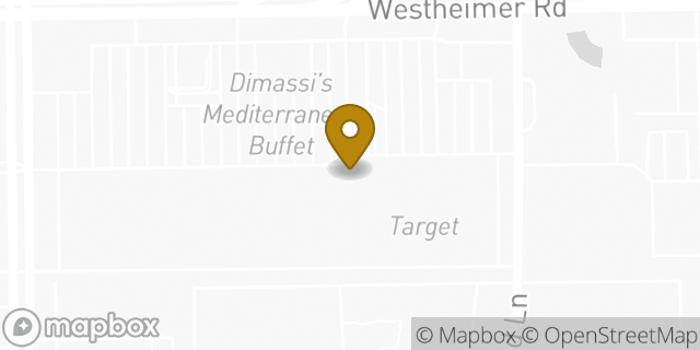 Map showing the location of Amazon Locker - Caterpillar in Houston, TX 77042