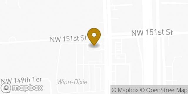 Map showing the location of McDonald's in Miami, FL 33168