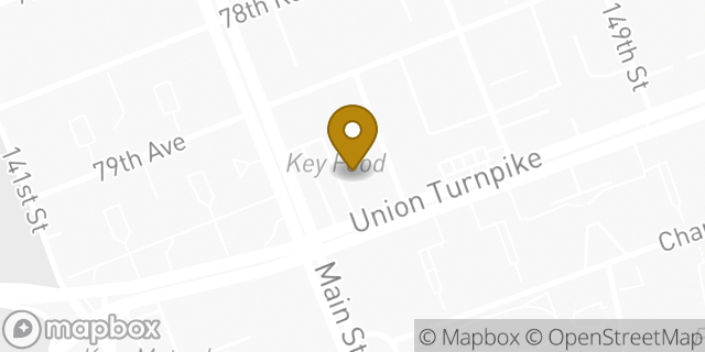 Map showing the location of Dunkin' in Flushing, NY 11367