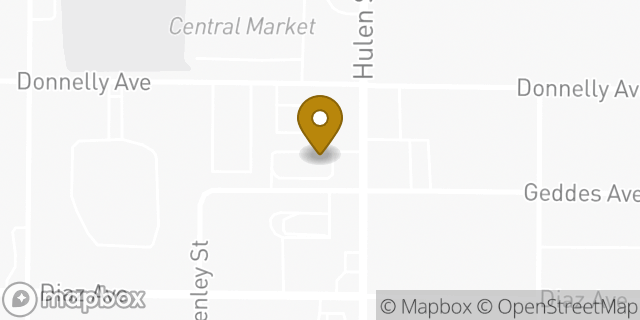 Map showing the location of Starbucks in Fort Worth, TX 76107