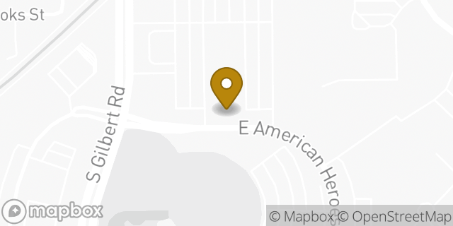 Map showing the location of Planet Fitness in Gilbert, AZ 85296