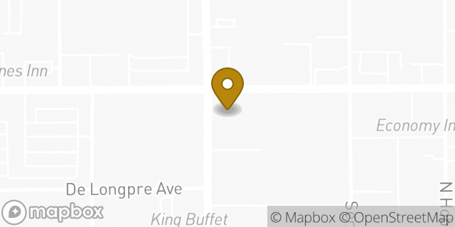 Map showing the location of McDonald's in Los Angeles, CA 90027