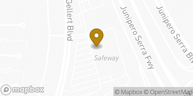 Map showing the location of Amazon Locker - Rhythm in South San Francisco, CA 94080