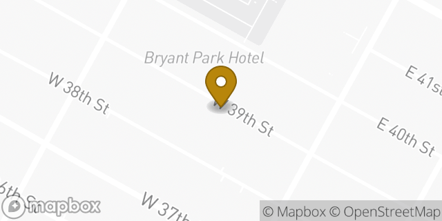 Map showing the location of Dunkin Donuts in New York, NY 10018