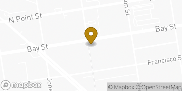 Map showing the location of Starbucks in San Francisco, CA 94133
