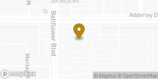 Map showing the location of Bp Ford Of Long Beach in Long Beach, CA 90815