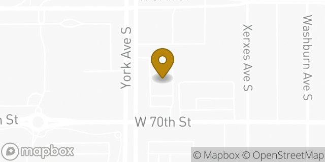 Map showing the location of ATM Walgreens in Edina, MN 55435