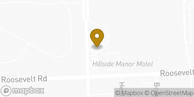 Map showing the location of Dunkin' in Hillside, IL 60162