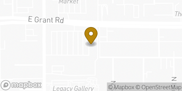Map showing the location of The UPS Store in Tucson, AZ 85712