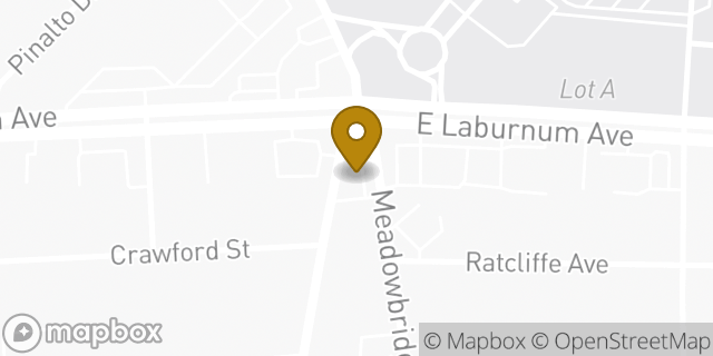 Map showing the location of Papa Johns Pizza in Richmond, VA 23222