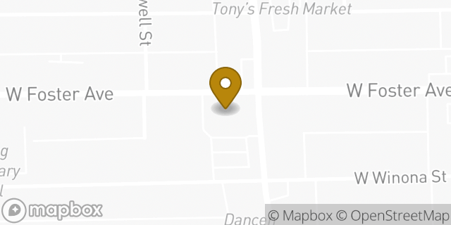 Map showing the location of ATM Walgreens in Chicago, IL