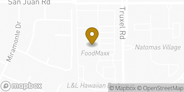 Map showing the location of Coinme in Sacramento, CA 95833