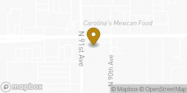 Map showing the location of Amazon Locker - Hanno in Peoria, AZ 85345