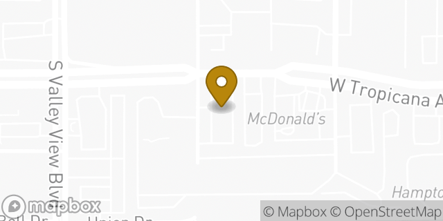 Map showing the location of Starbucks in Las Vegas, NV 89103