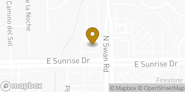 Map showing the location of Walgreens in Tucson, AZ 85718