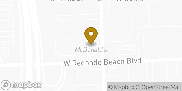 Map showing the location of McDonald's in Gardena, CA 90248