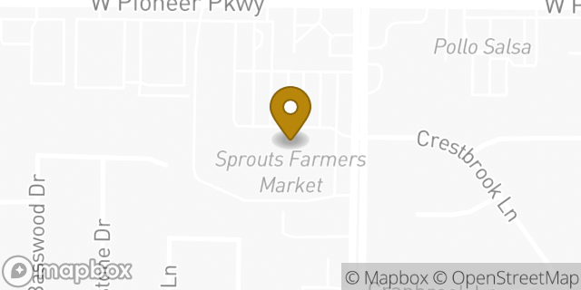 Map showing the location of Sprouts Farmers Market in Grand Prairie, TX 75052