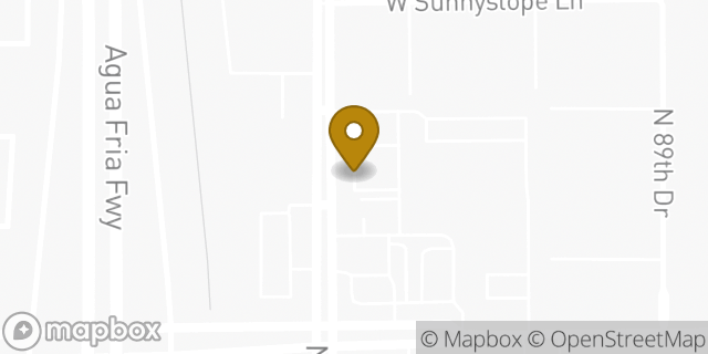 Map showing the location of 91st Ave in Peoria, AZ 85345