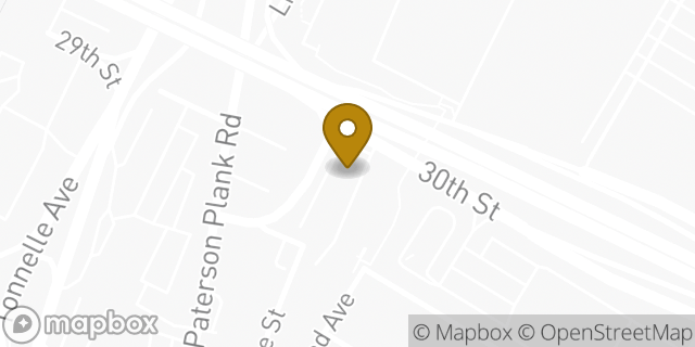 Map showing the location of Super 8 in North Bergen, NJ 07047