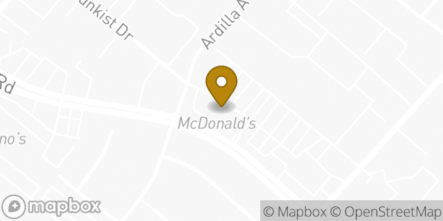 Map showing the location of McDonald's in La Puente, CA 91746