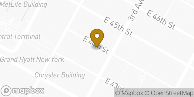Map showing the location of Chipotle Mexican Grill in New York, NY 10017