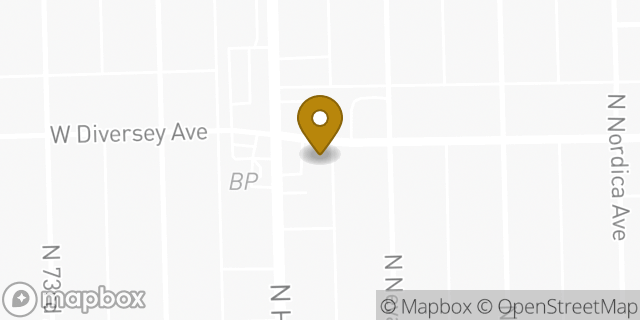 Map showing the location of Amazon Locker - Gaurav in Chicago, IL 60707