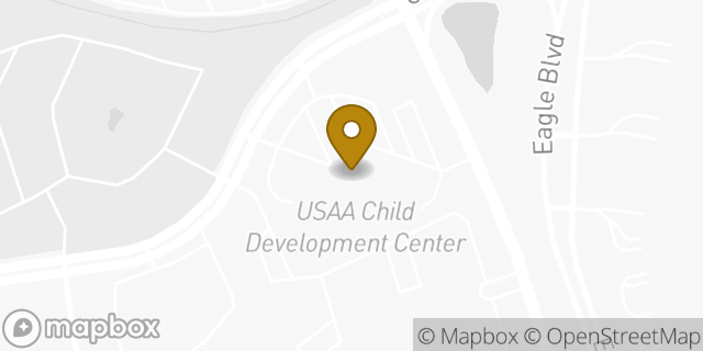Map showing the location of Bright Horizons in San Antonio, TX 78240
