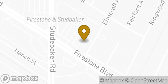 Map showing the location of Starbucks in Norwalk, CA 90650