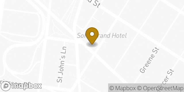 Map showing the location of Dunkin' in New York, NY 10013