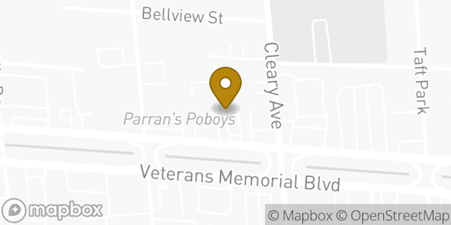 Map showing the location of Sonic Drive In in Metairie, LA 70002