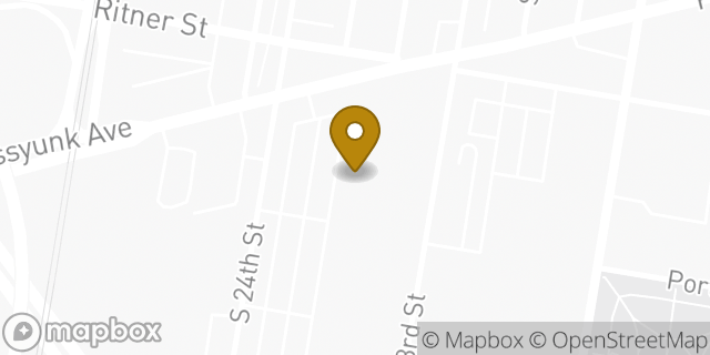 Map showing the location of Amazon Locker - Shareholder in Philadelphia, PA 19145