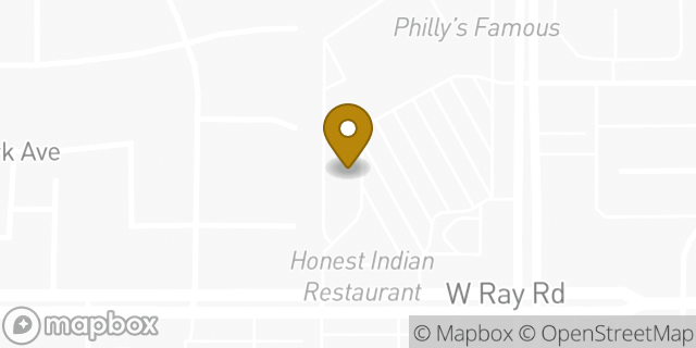 Map showing the location of Papa John's Pizza in Chandler, AZ 85224