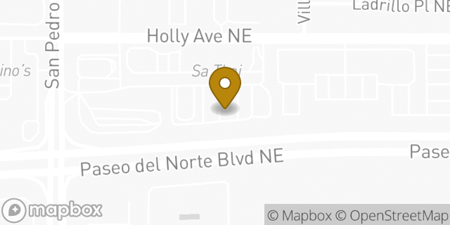 Map showing the location of Chipotle Mexican Grill in Albuquerque, NM 87113