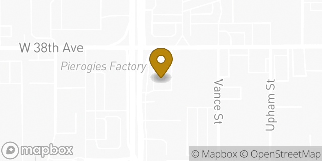 Map showing the location of Amazon Locker - Gryphon in Wheat Ridge, CO 80033